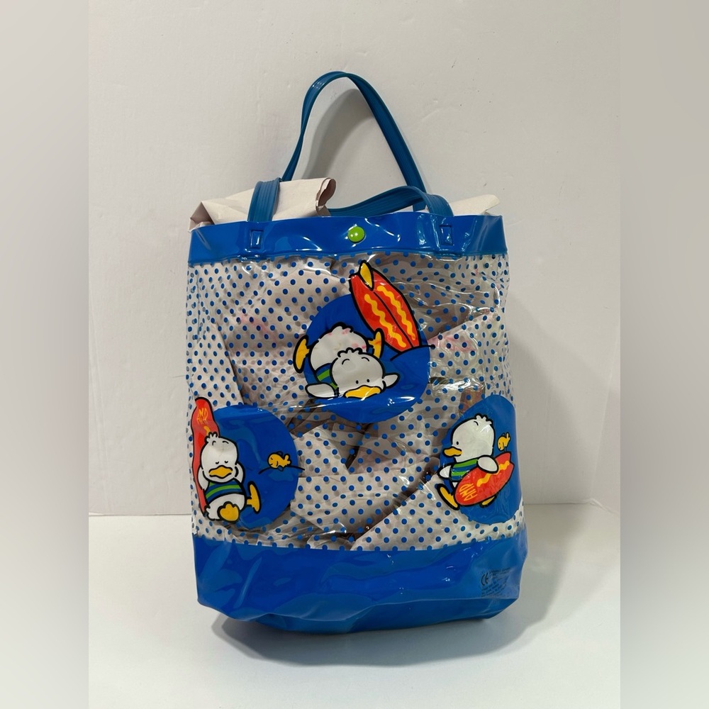 Vintage Sanrio Pekkle Vinyl Tote Bag - Picture 2 of 11